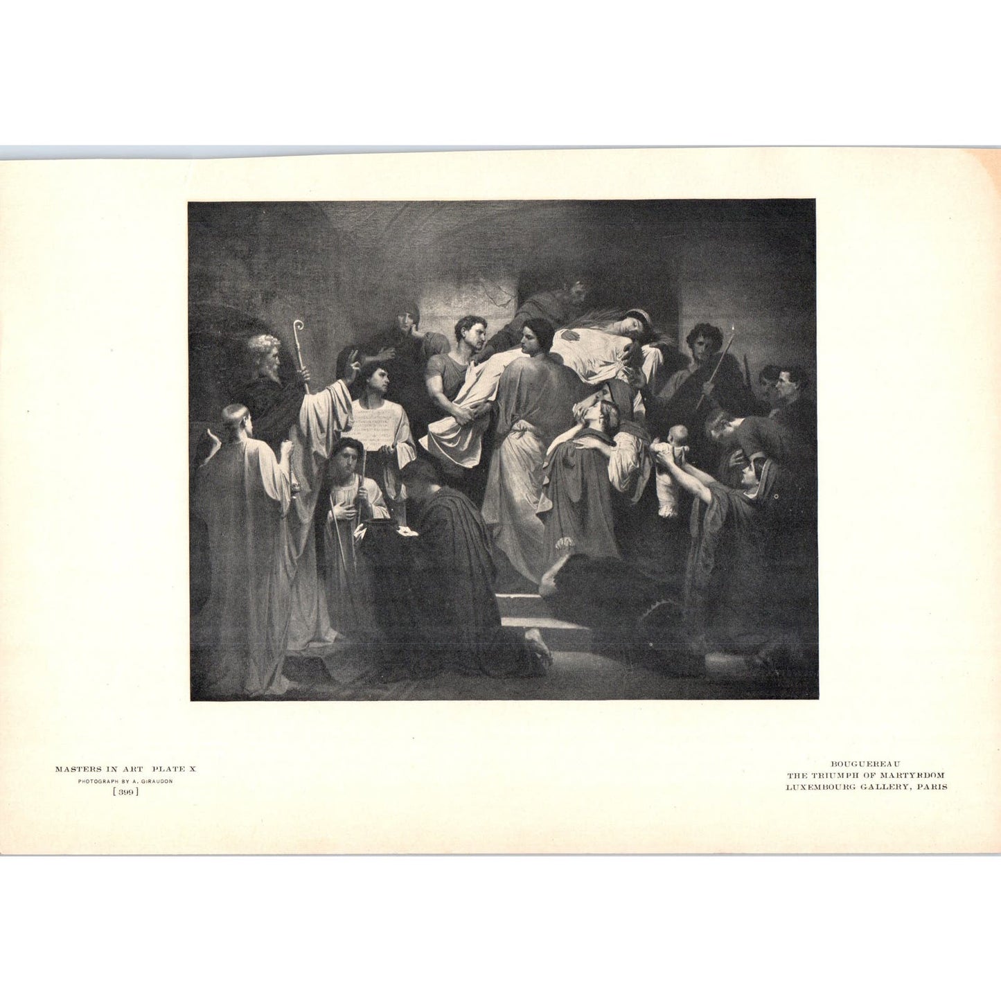 The Triumph of Martyrdom - Bouguereau c1905 Art Print D13