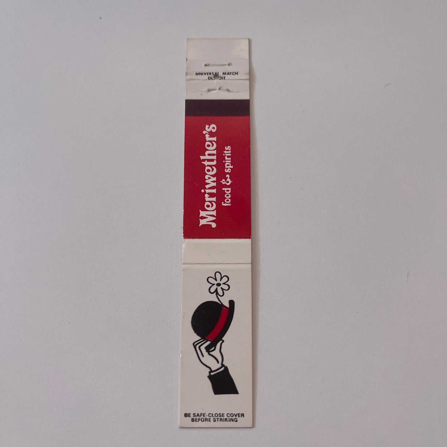 Merriwether's Food & Spirits Southfield, Warren MI Vintage Matchbook TB6-MB2-9