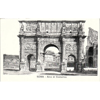 Roma Arco di Costantino Italian Vintage Postcard PE17