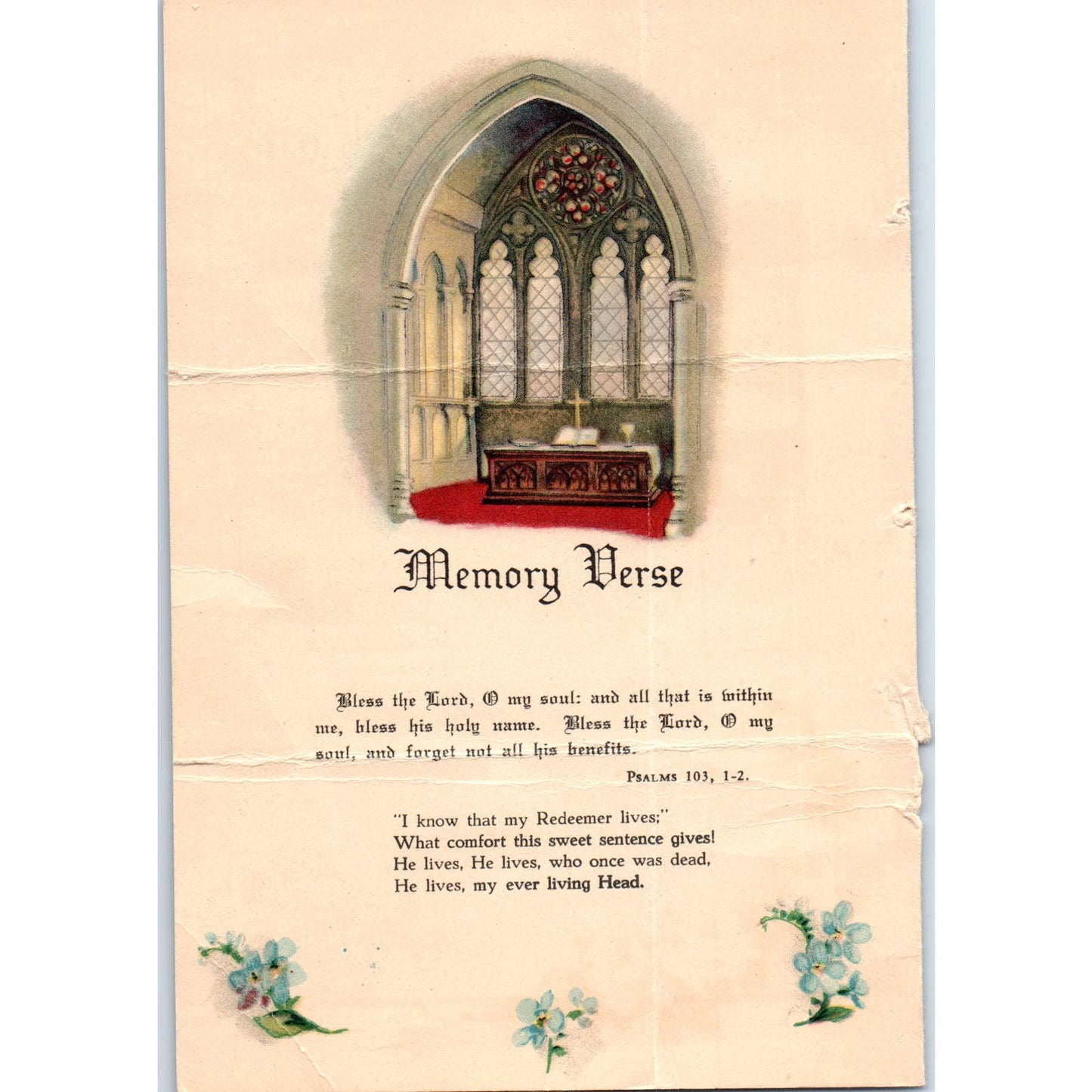 1936 Confirmation Certificate Roy Clarence Larson Our Saviors Congregation AD7