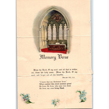 1936 Confirmation Certificate Roy Clarence Larson Our Saviors Congregation AD7