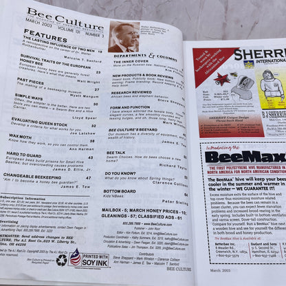 2003 Mar - Bee Culture Magazine - Bees Beekeeping Honey M32