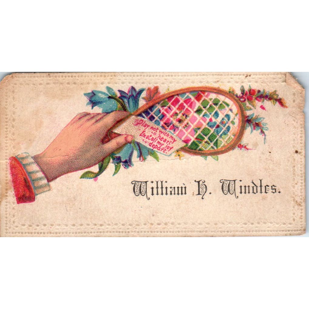 c1880 Victorian Calling Card William H. Windles AE5