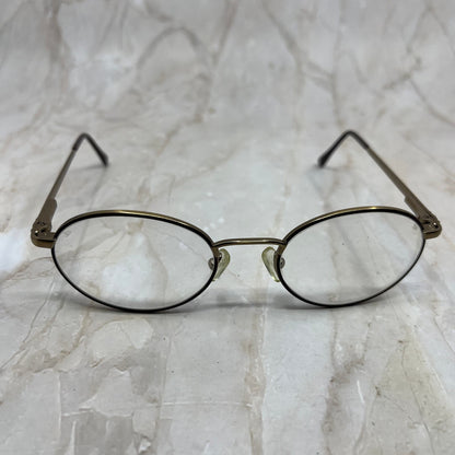 Vintage Oval AOSafety Gold Tone Sunglasses Eyeglasses Frames TE9-G2-9