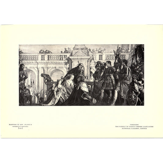 The Family of Darius Before Alexander - Veronese - 1904 Litho Art Print AF4-7