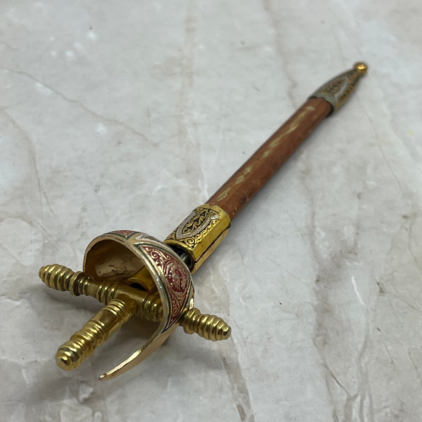 Vintage Sword and Scabbard Letter Opener 5.5" Spain SB3
