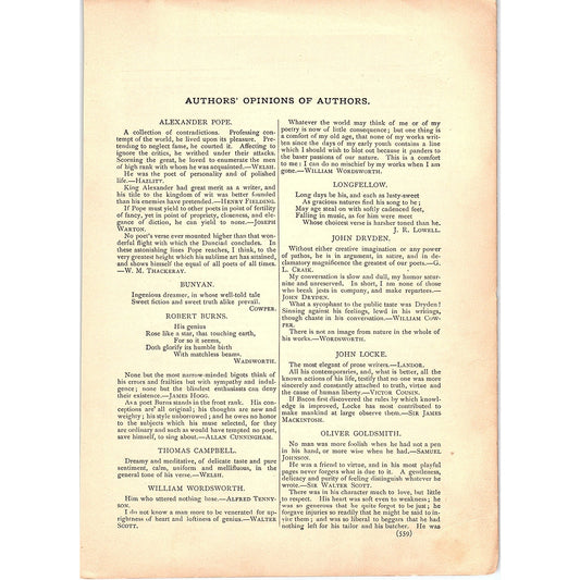 Authors' Opinion of Authors 2 Pages 1884 Perfect Jewels TA5-CJ-6