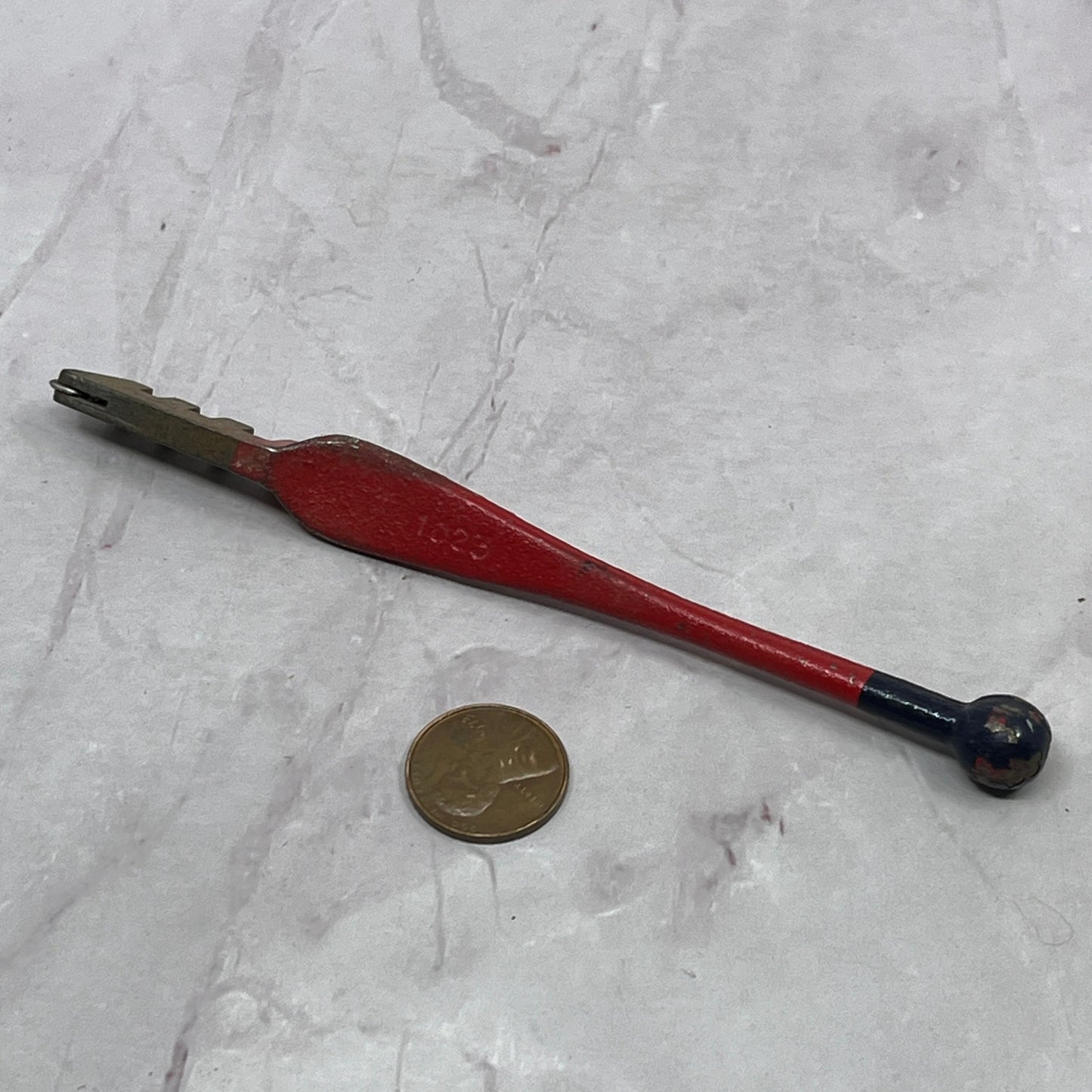 Vintage 1950's Red Devil 5" Long Classic Glass Cutter Steel Wheel Tool 1023 SB7