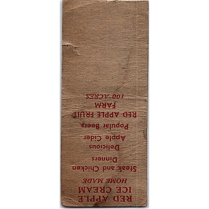 Red Apple Inn Silvis IL Vintage Matchbook Cover SF3-Y7