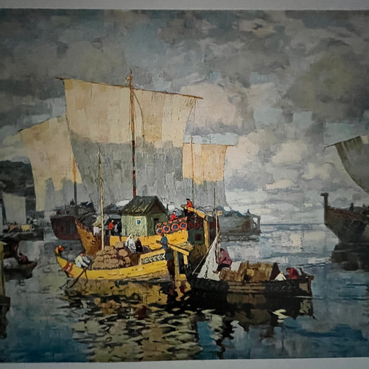 Angelangt - Konstantin Gorbatoff Lithograph 12x16" Art Print FL1