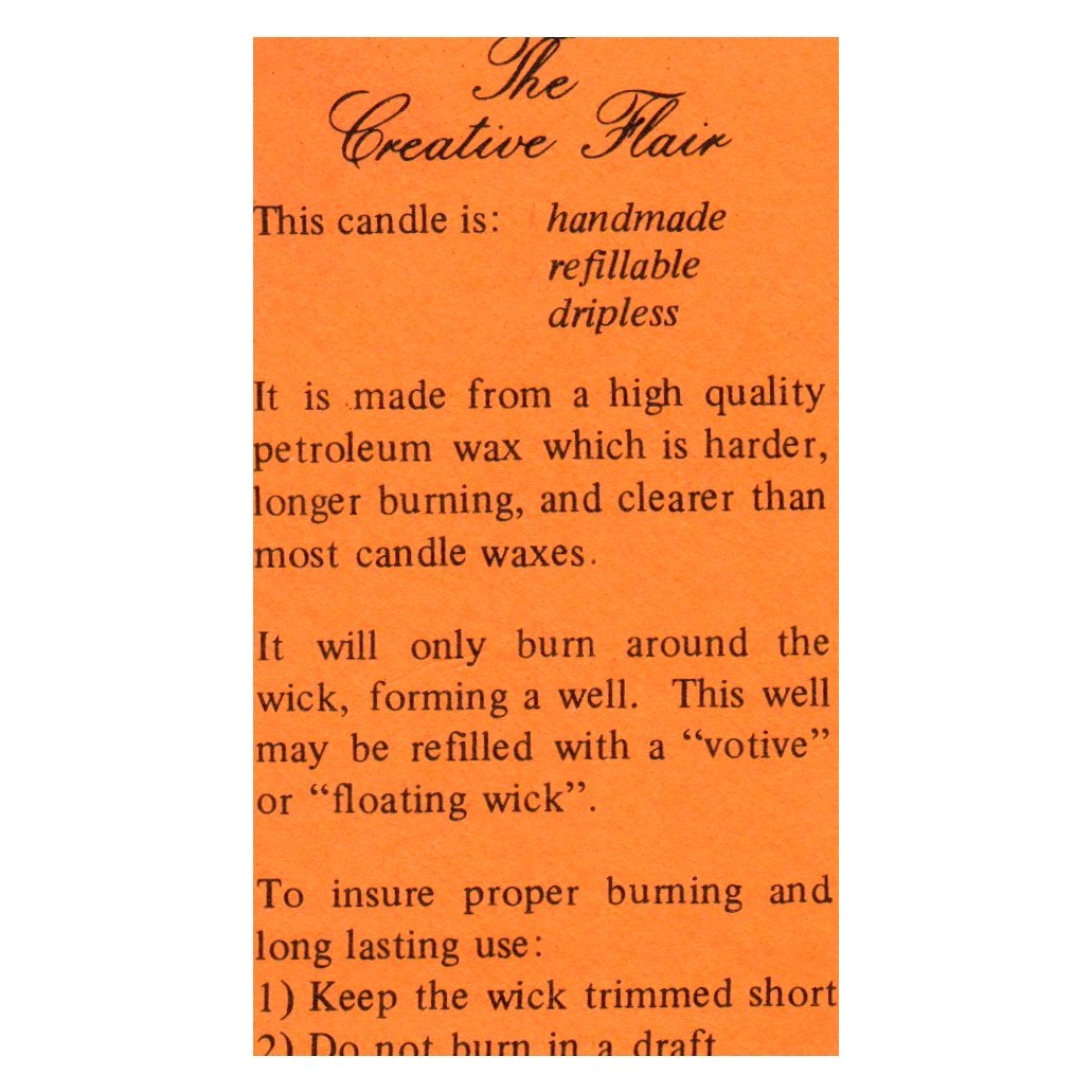 Vintage Candles by Barb The Creative Flair Candles Business Card CA SF3-B1-2