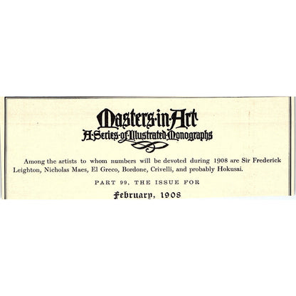 Winsor & Newton Ltd Art Supplies Broadway New York City - 1908 Ad AF4-3