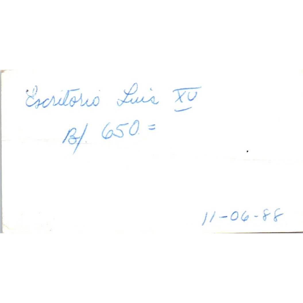 Muebleria Panamá Vilma De Gonzales El Dorado Panama Vtg Business Card SD8-B16