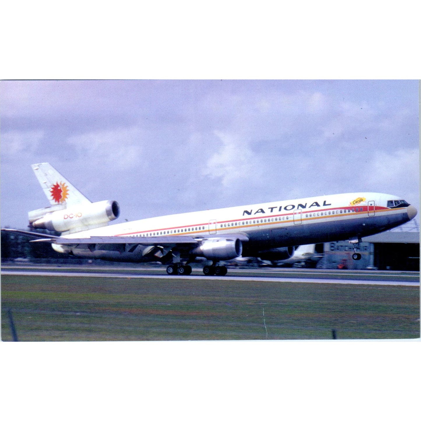 National Airlines Douglas DC-10 Vintage Postcard TG8-PC