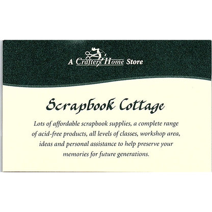 Scrapbook Cottage Louise Riddell Castle Hill Australia Vtg Business Card SC9-B10