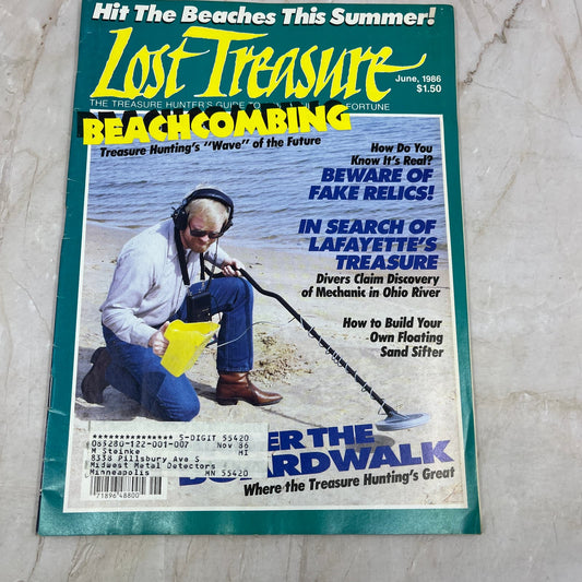 1986 June - Lost Treasure Magazine - Treasure Hunting Gold Prospecting M15