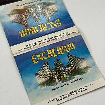 Excalibur Hotel and Casino Las Vegas NV Vintage Matchbook Cover TB6-MB1-8