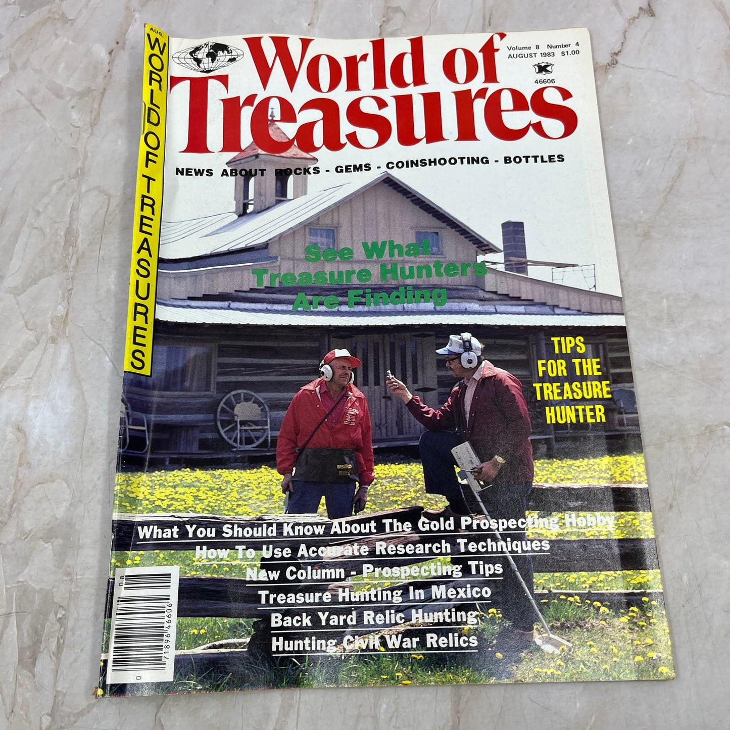 1983 Aug - ICD World of Treasures Magazine - Treasure Hunting Gold Rocks M16