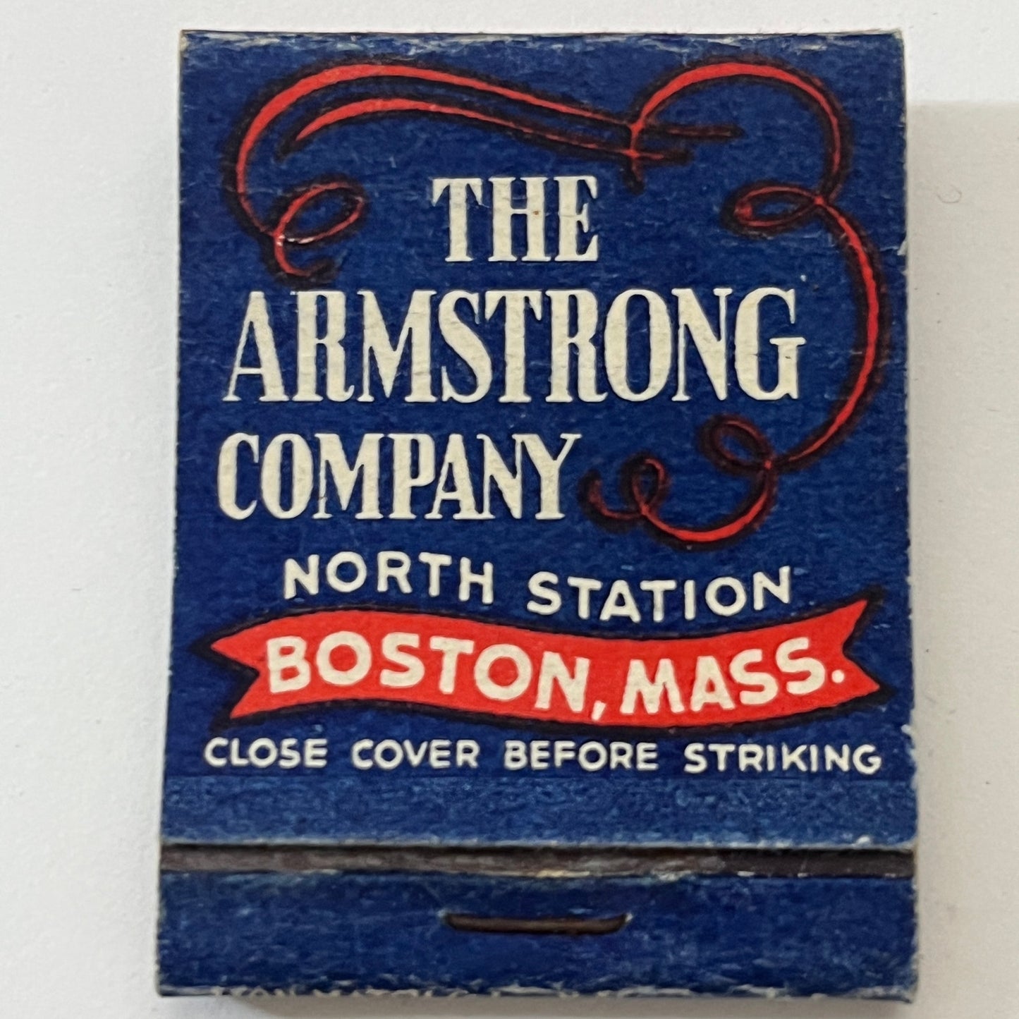 The Armstrong Company North Station Boston War Bonds Matchbook Cover TB6-MB1-3