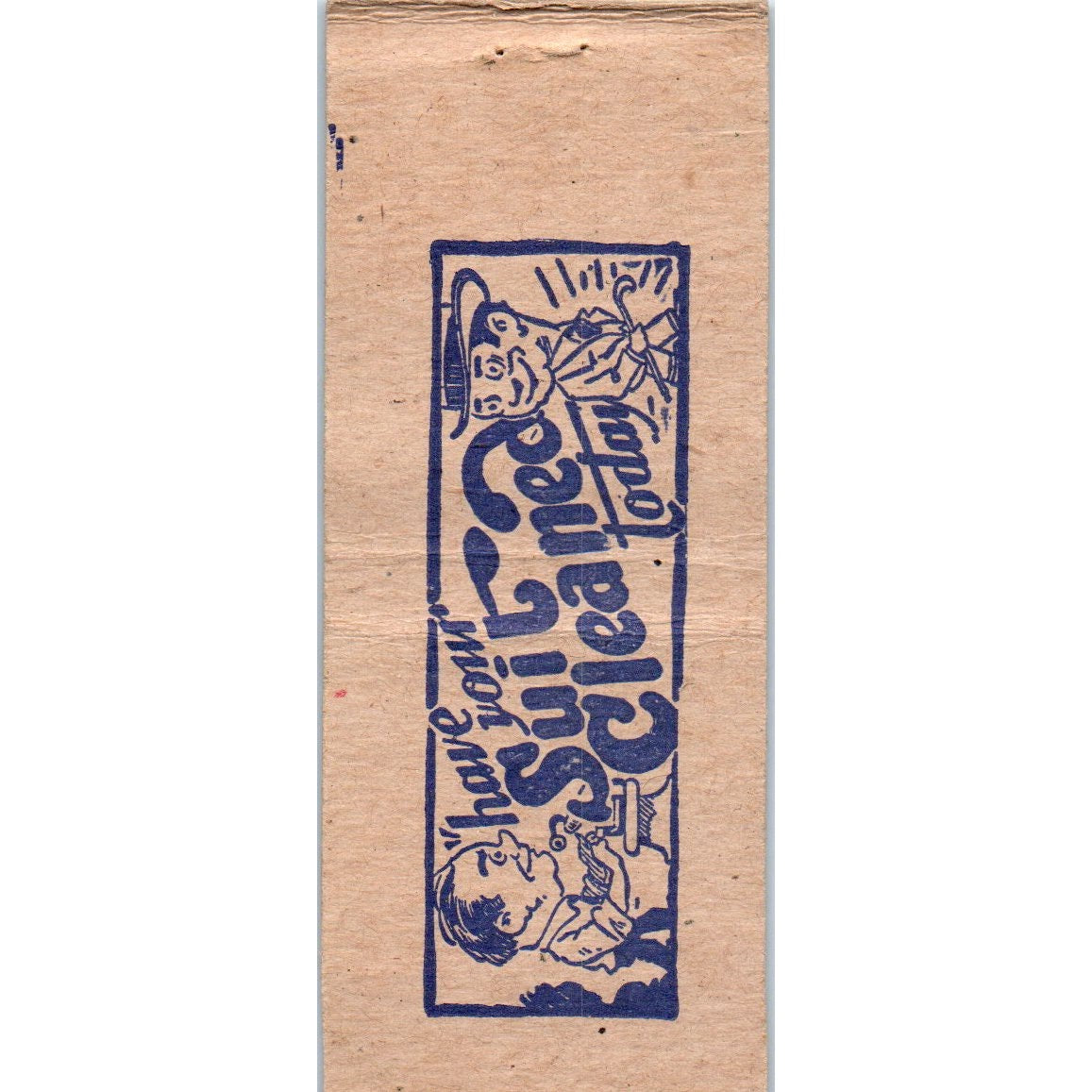Lloyd Bangsberg Cleaners Taylors La Crosse WI Vintage Matchbook Cover SD2-Y15