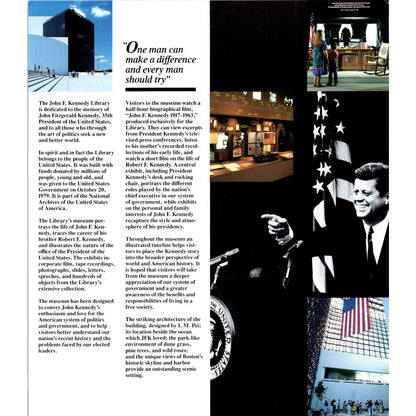 1980s The John F. Kennedy Library and Museum Boston MA Brochure TF4-BC