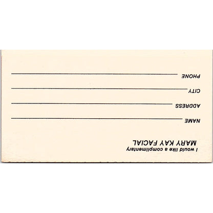 Patricia A Jones Mary Kay Cosmetics Houston TX Vintage Business Card SE3-B14