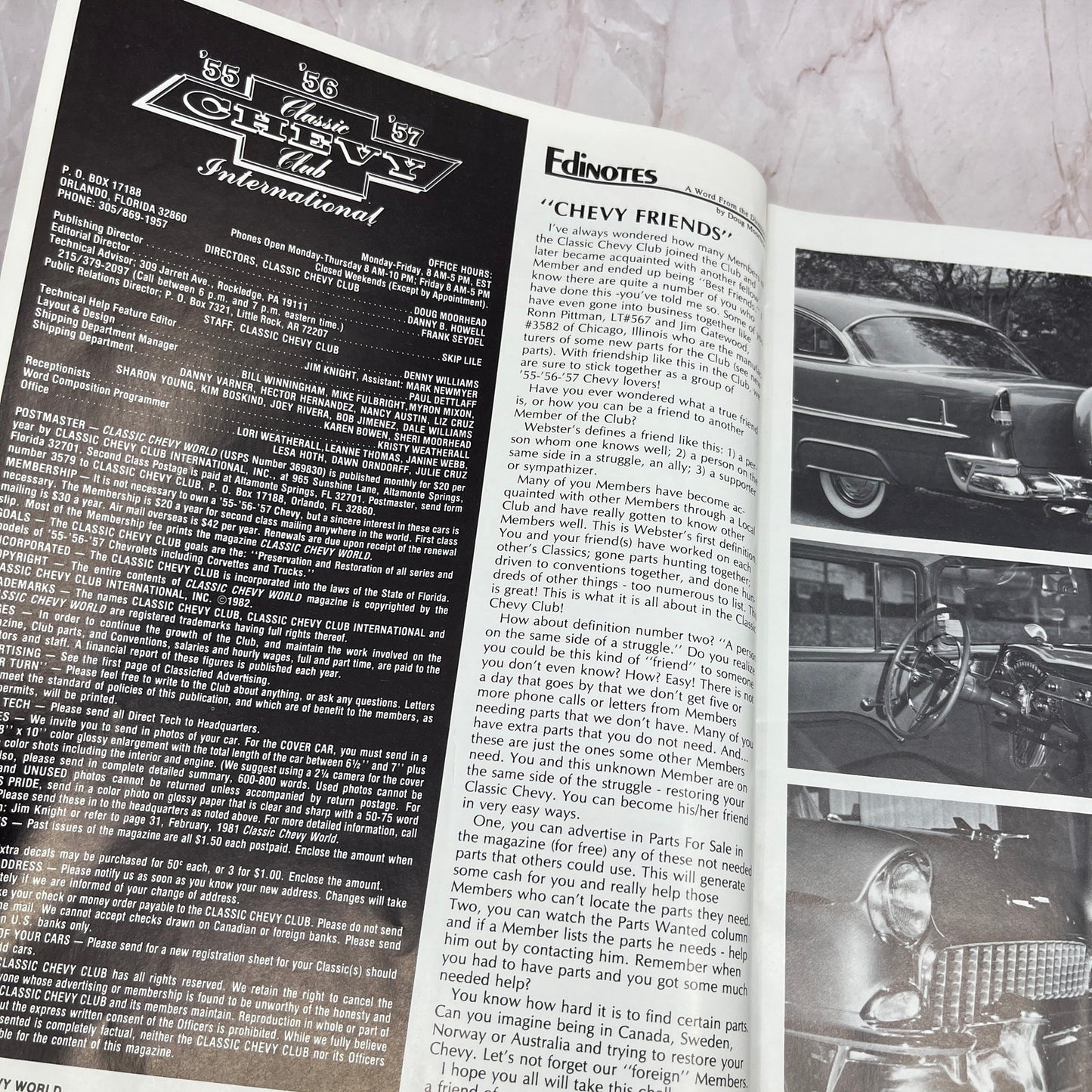 Marston Fowler Sedan - '55, '56, '57 Classic Chevy World Magazine - Mar 1982 M29