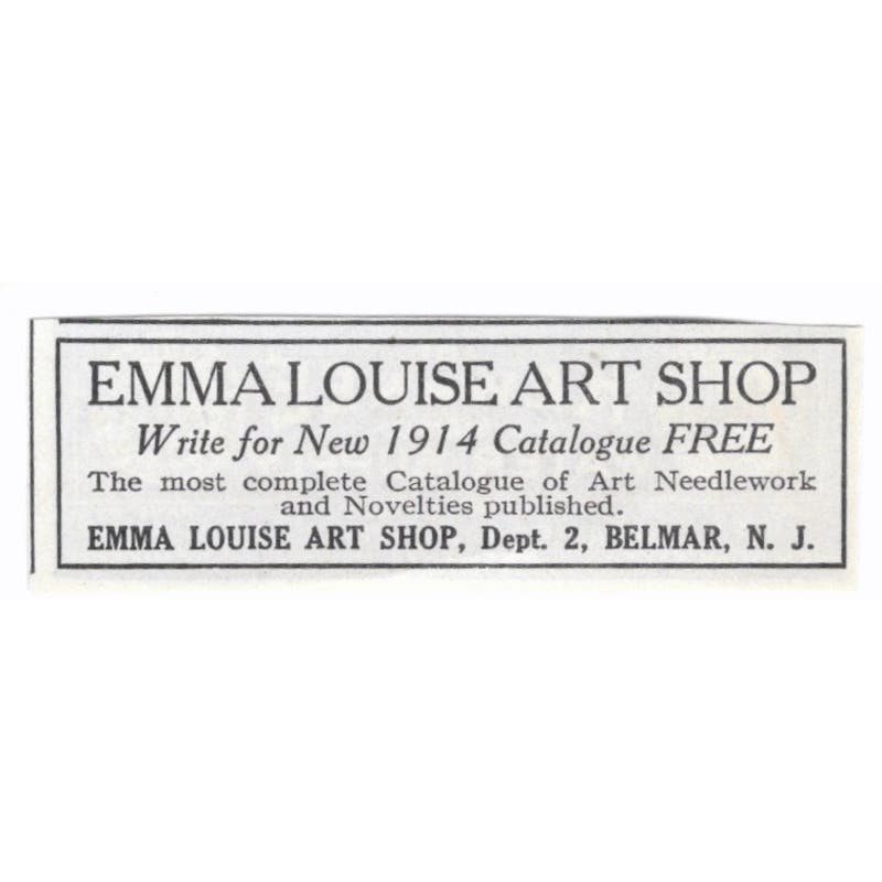 Emma Louise Art Shop Belmar NJ 1913 Magazine Advertisement AE7-N8