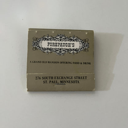 Forepaugh's Restaurant St. Paul MN Feature Matches Vintage Matchbook SC4-R8