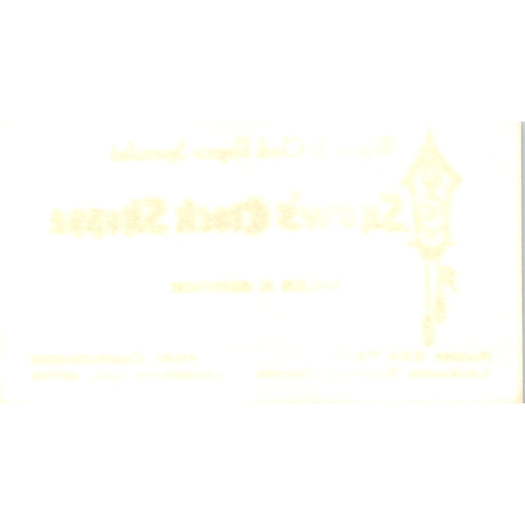 Cripe's Antique Clock Shoppe Stanton CA Vintage Business Card SE3-B6