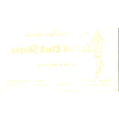 Cripe's Antique Clock Shoppe Stanton CA Vintage Business Card SE3-B6