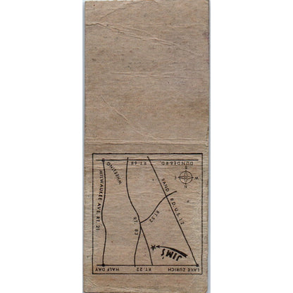 Jim's Tavern Jim Didier Long Grove IL Vintage Matchbook Cover SD2-Y10