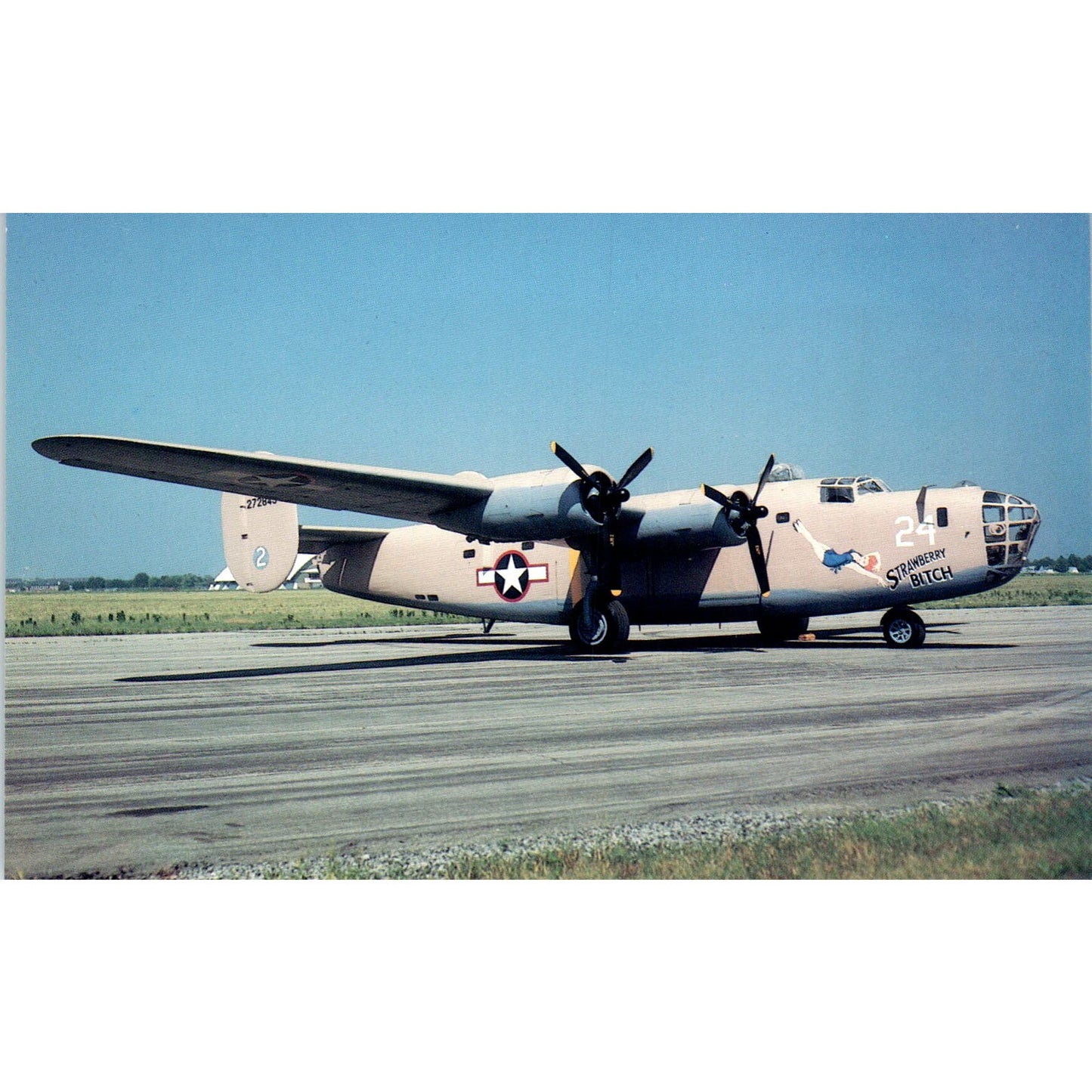 Consolidated B-24D Liberator Vintage Postcard PC2