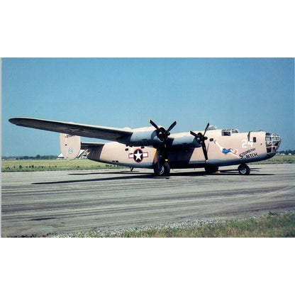 Consolidated B-24D Liberator Vintage Postcard PC2