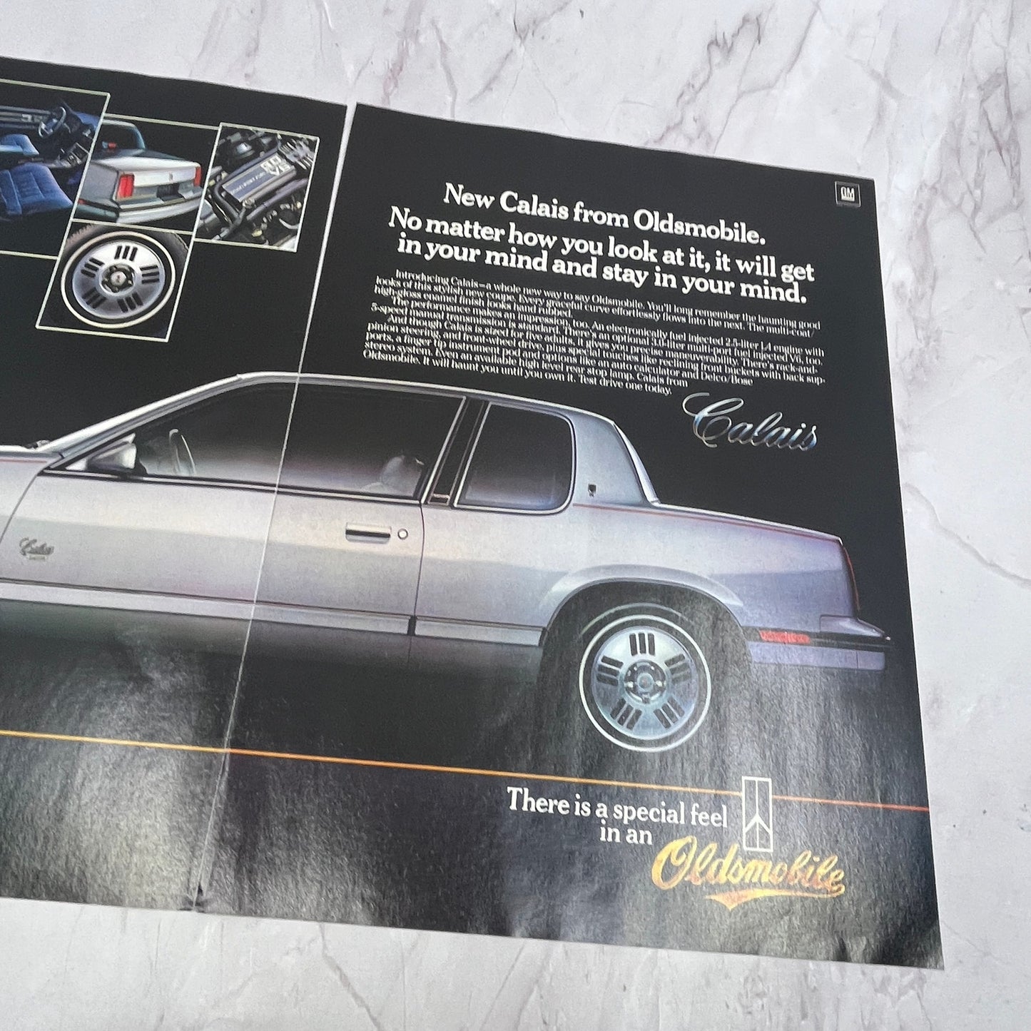 Oldsmobile Calais PC 2 Page Ad 1984 Ad AF8-6