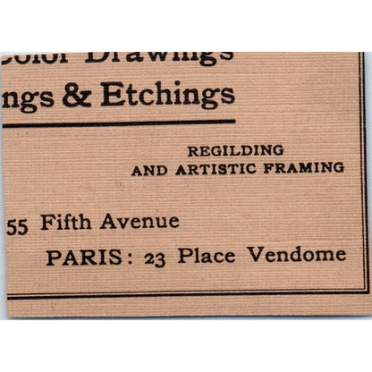 Artist Materials E.H. Friedrichs NY c1905 Victorian Ad AE9-MA11