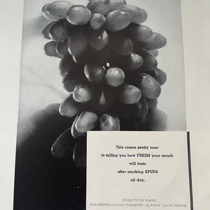 Spud Menthol Cooled Cigarettes Axton-Fisher Tobacco Co Louisville 1935 Ad V1-5