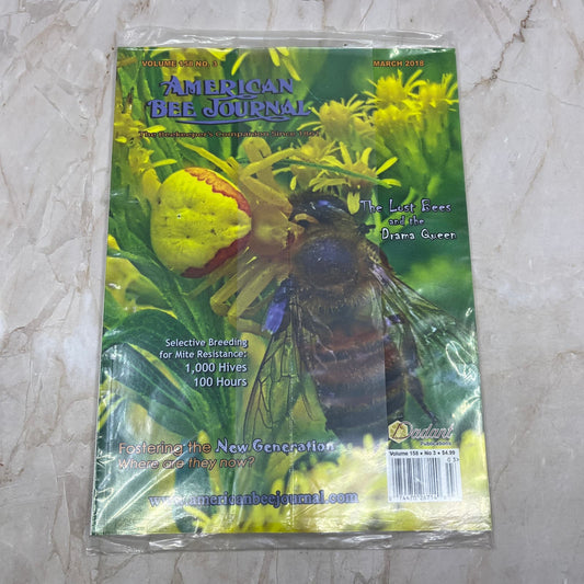 2018 March American Bee Journal Magazine Bees Beekeeping Honey M8