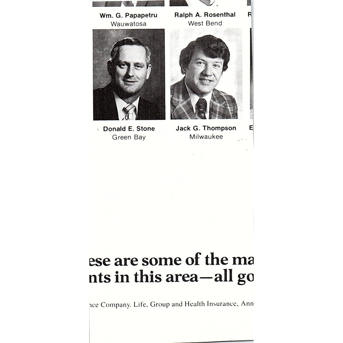 Bay Towel Service Inc 501 S. Adams St Green Bay WI 2.5x5" 1981 Ad AF6-17