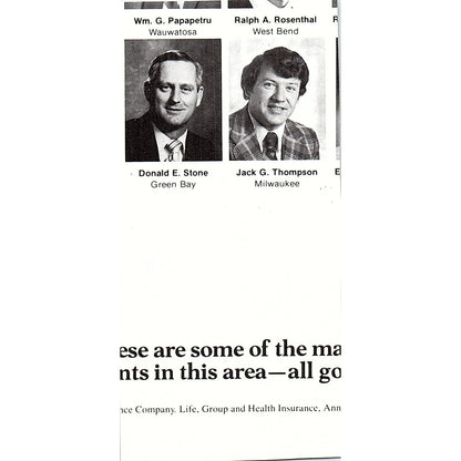 Bay Towel Service Inc 501 S. Adams St Green Bay WI 2.5x5" 1981 Ad AF6-17