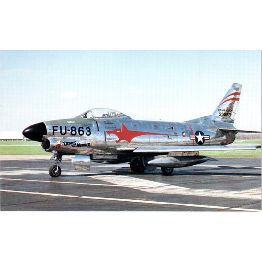 North American F-86D Sabre Vintage Postcard P4-5