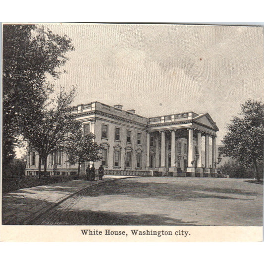 The White House Washington City 1901 Engraving AF2-A6