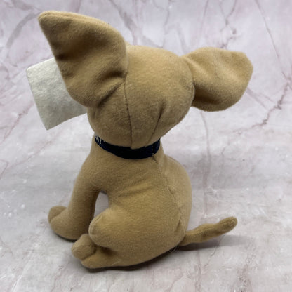 Vintage Yo Quiero Taco Bell Talking Chihuahua Dog Plush Toy 6" Free Tacos TA9
