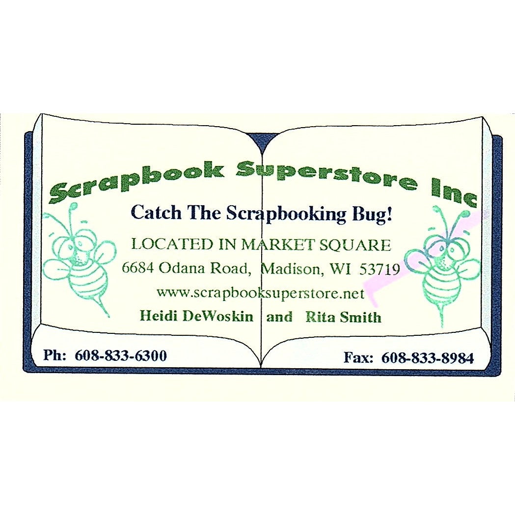 Heidi DeWoskin Rita Smith Scrapbook Superstore Madison WI Business Card SC9-B10