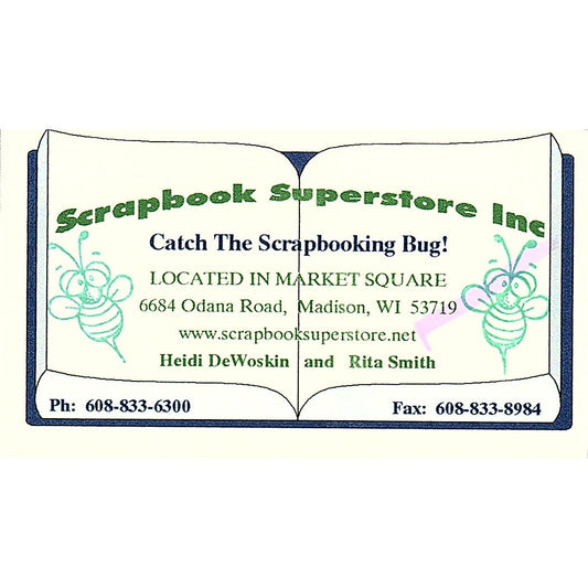 Heidi DeWoskin Rita Smith Scrapbook Superstore Madison WI Business Card SC9-B10