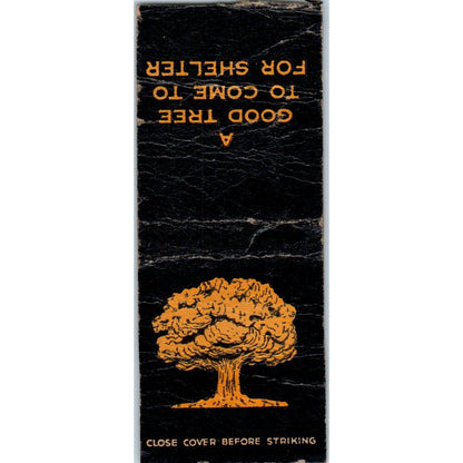 Minneapolis Savings & Loan A Good Tree for Shelter Vtg Matchbook Cover SD2-Y11