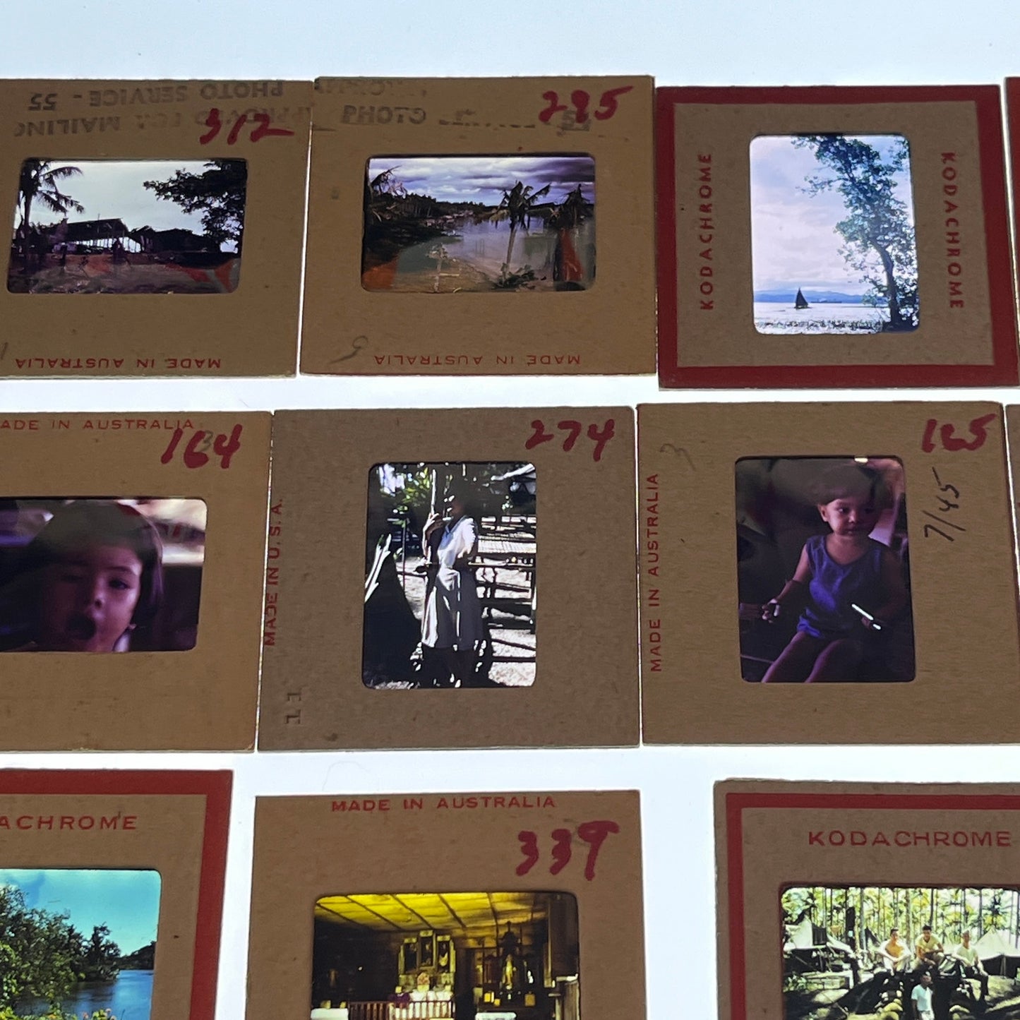 WWII 1945 - 28 Slides of United States Soldier Around the Philippines TB8-SL1