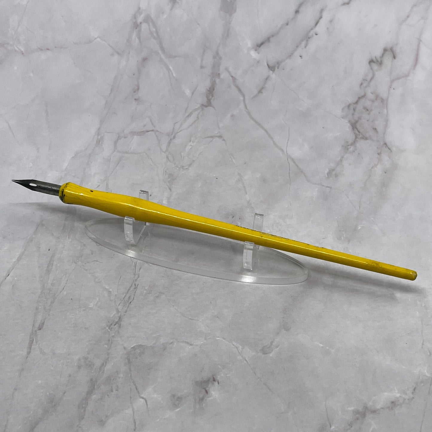 Bradley of Vermont No. 36 Yellow Wood Vintage Fountain Dip Pen w/ Nib TC5-DP-10