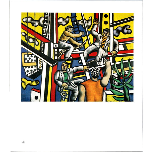 Constructors With Tree - Fernand Léger Book Plate Art Print J4