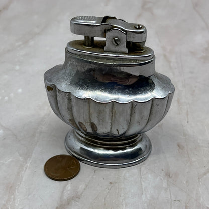 1950s Chrome Scalloped Occupied Japan Table Lighter TL16